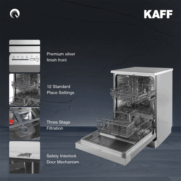 KAFF DW CENTRA 60 DISHWASHER (SILVER)