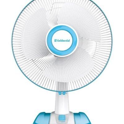 GOLDMEDAL 16" NORA TABLE HS FAN (White Sea Blue)