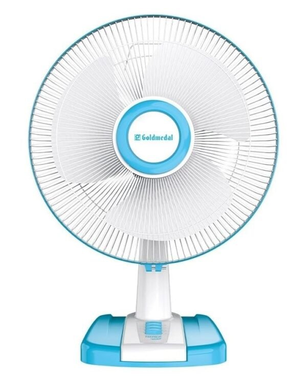 WhatsApp Image 2024-09-30 at 7.04.46 PM GOLDMEDAL 16" NORA TABLE HS FAN (White Sea Blue)