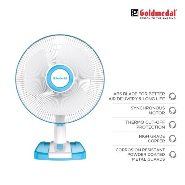 WhatsApp Image 2024-09-30 at 7.05.00 PM GOLDMEDAL 16" NORA TABLE HS FAN (White Sea Blue)