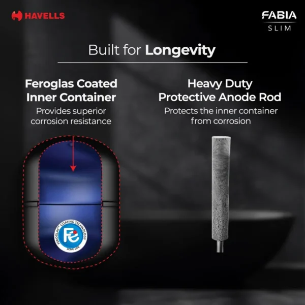 HAVELLS FABIA SLIM 25L STORAGE WATER HEATER
