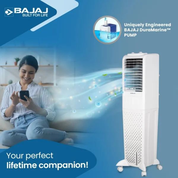 BAJAJ TMH50L TOWER COOLER1 Bajaj Tmh 50l Tower Cooler