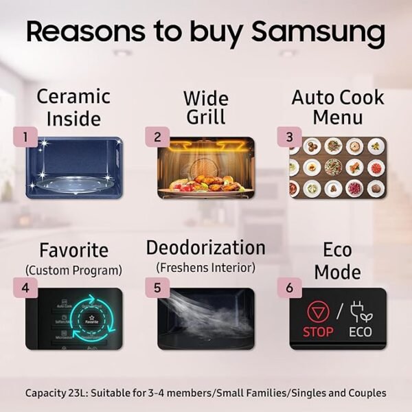 Samsung 23l Quick Defrost Solo Microwave